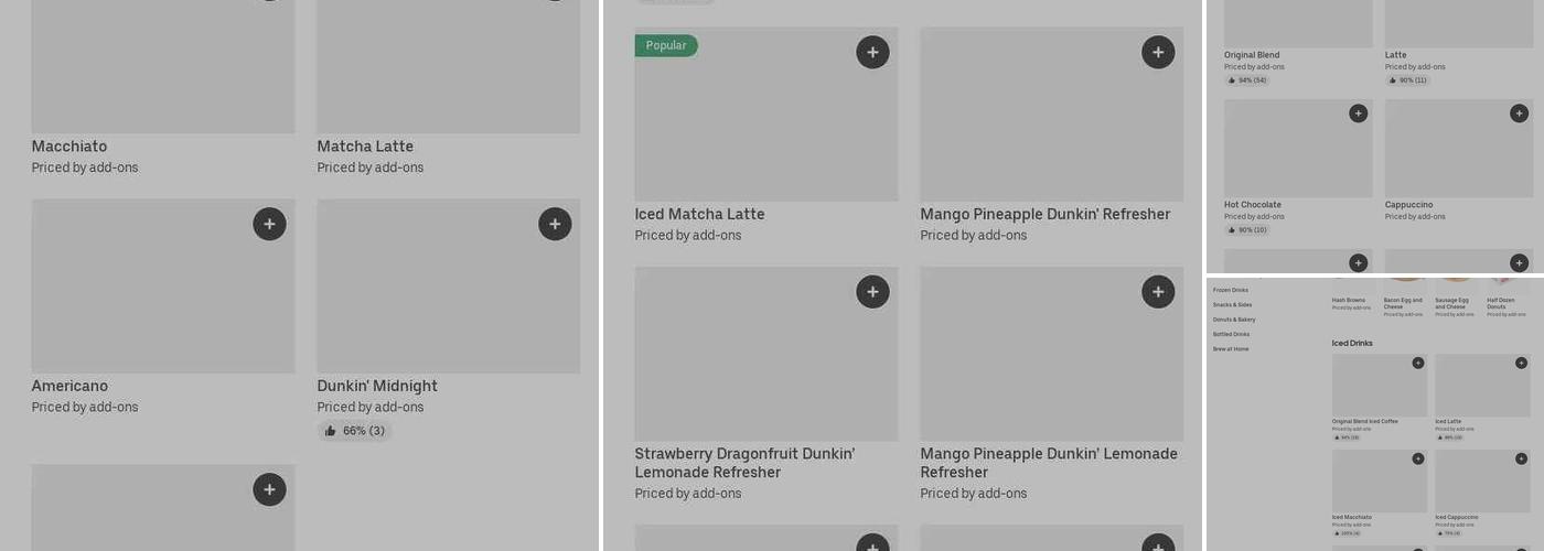Dunkin' Menu