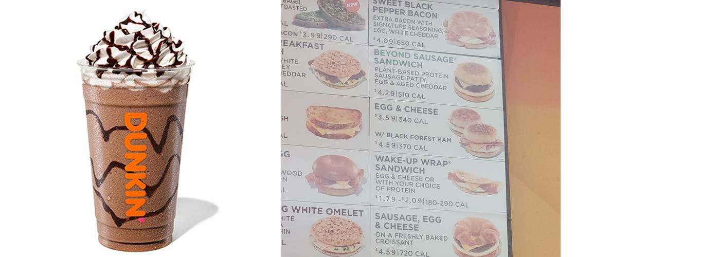 Dunkin' Menu