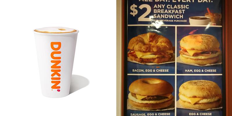 Dunkin' Menu