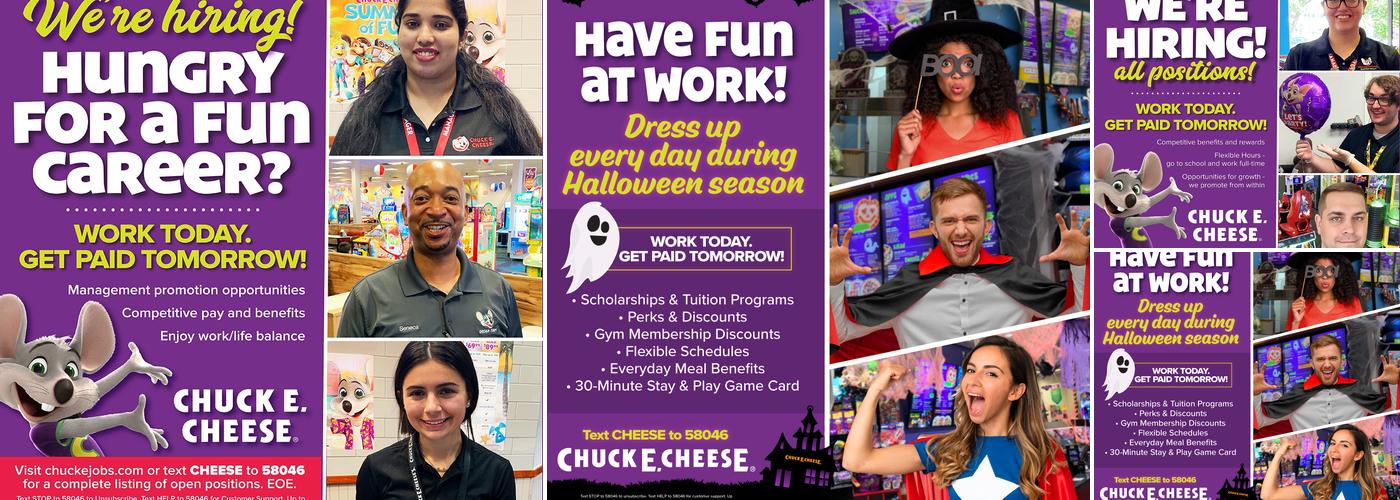 Chuck E. Cheese Menu