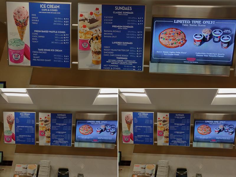 Baskin-Robbins Menu