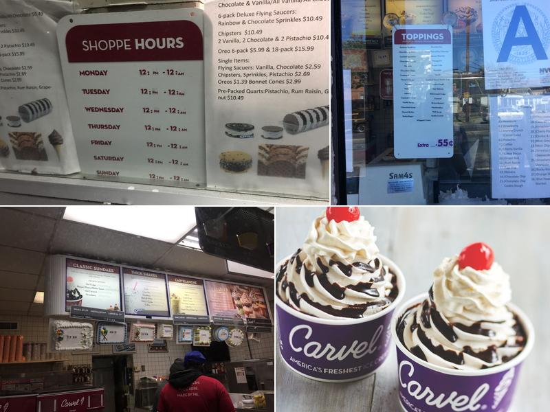 Carvel Menu
