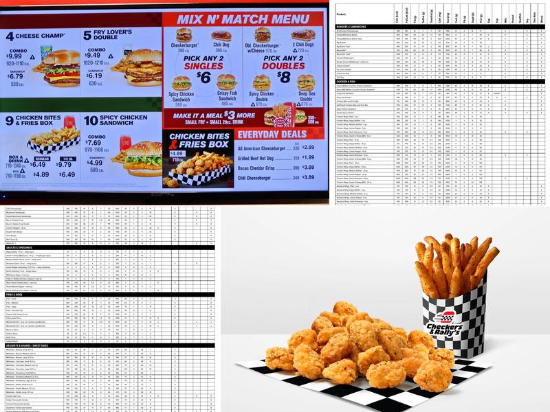 Checkers Menu