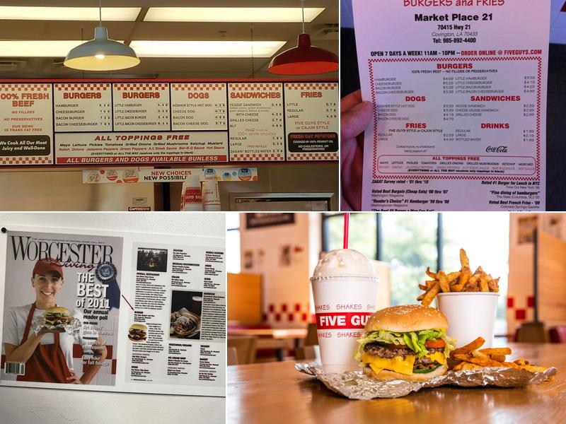 Five Guys Menu