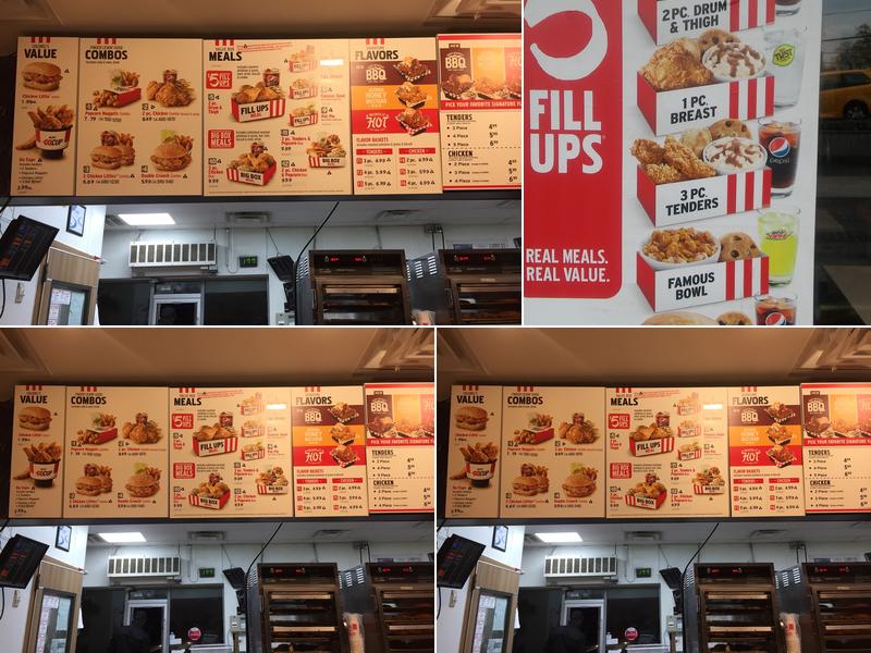 KFC Menu