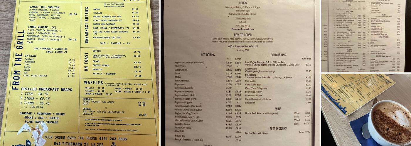 Hemingways Bar & Coffee House Menu