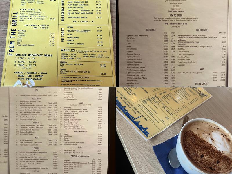 Hemingways Bar & Coffee House Menu