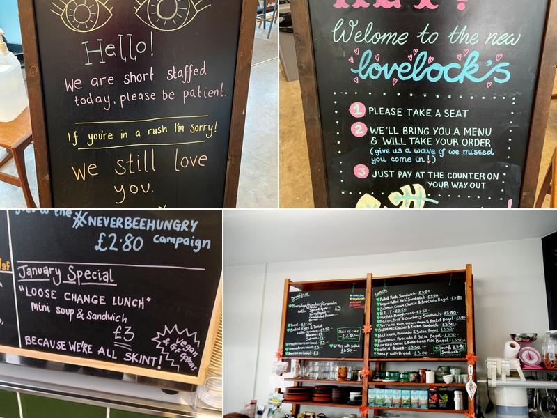 Lovelocks Coffee Shop Menu