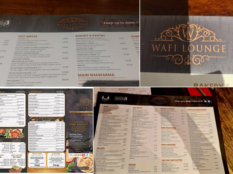 Wafi Lounge & Restaurant Menu