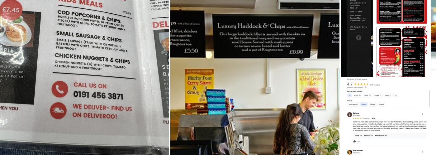 Frydays Fish Bar and Grill Menu