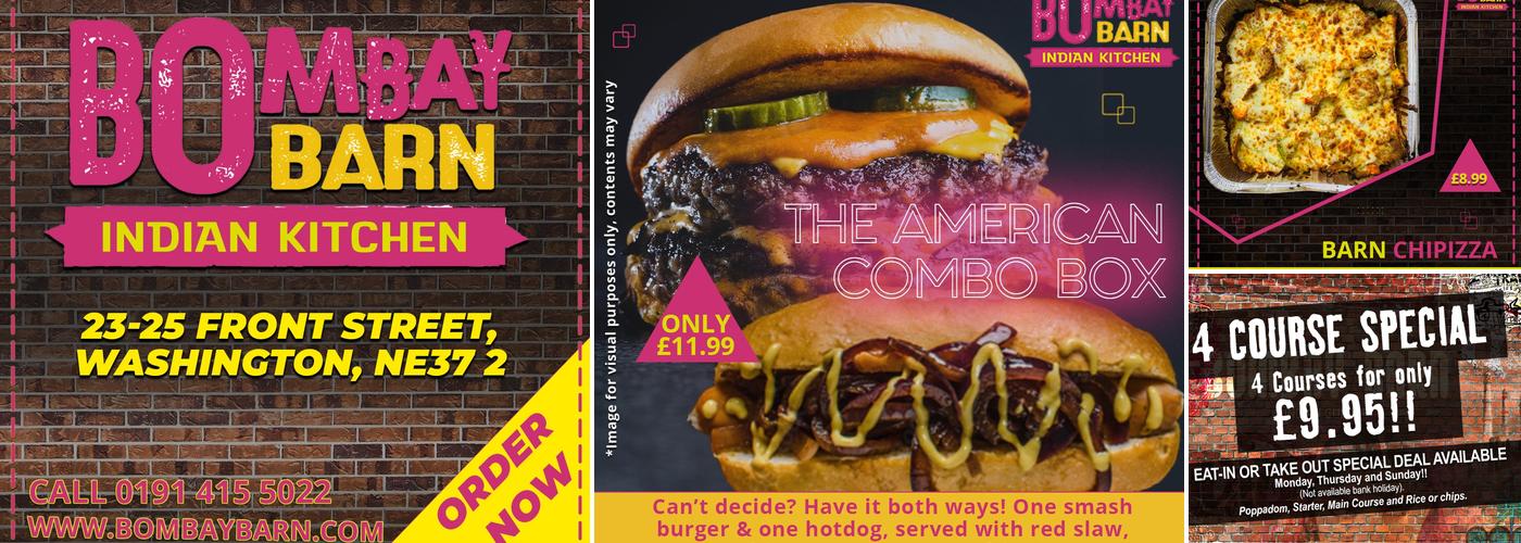 Bombay Barn Menu