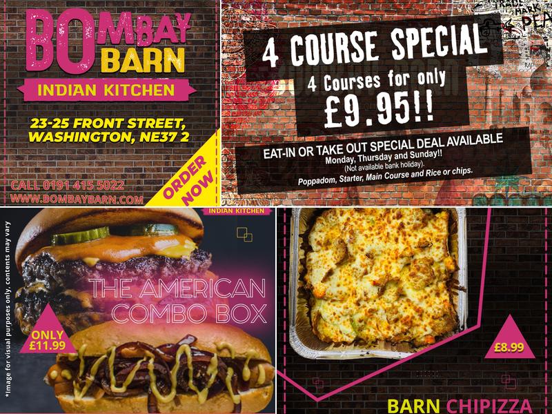 Bombay Barn Menu