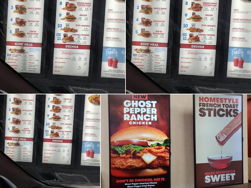 Wendy's Menu