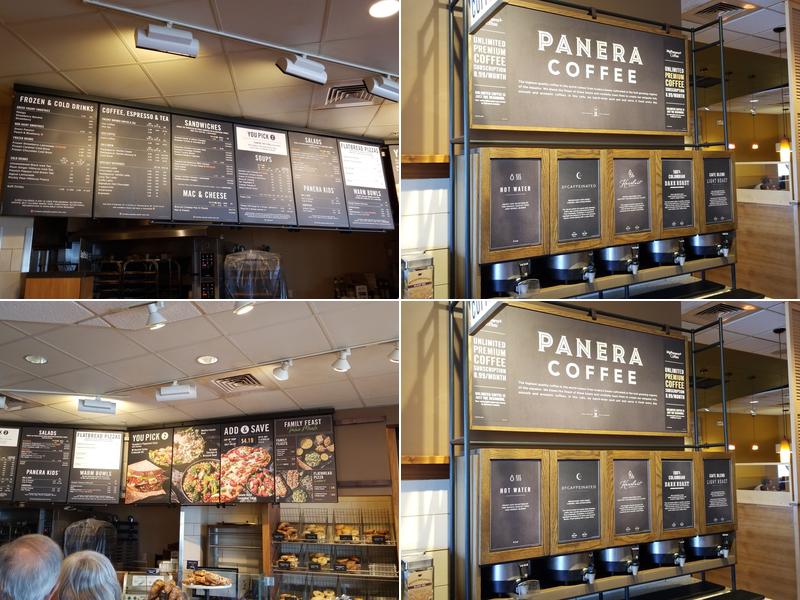 Panera Bread Menu