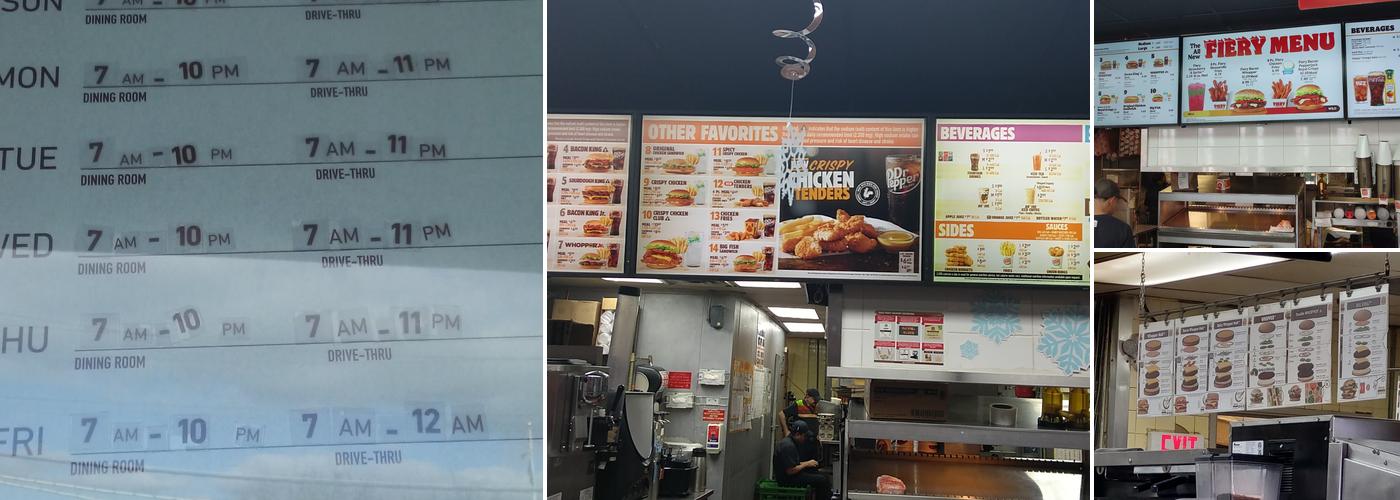 Burger King Menu