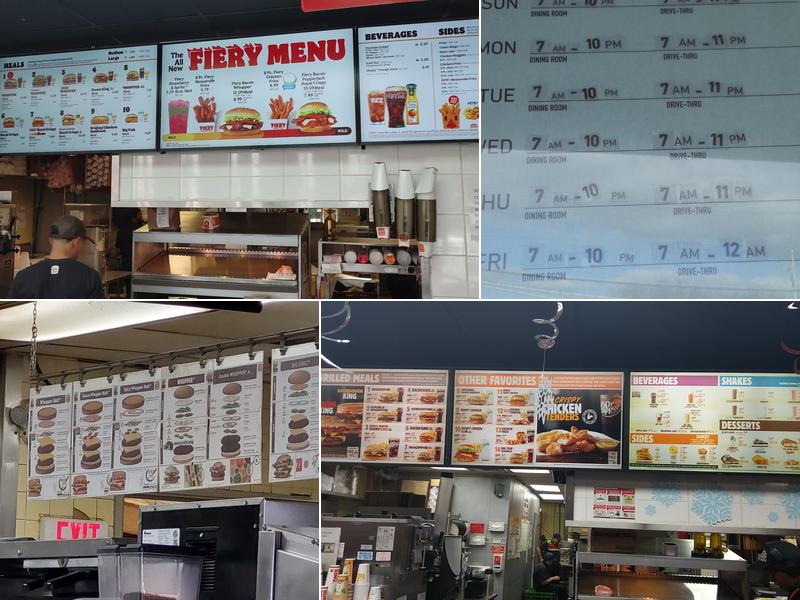 Burger King Menu