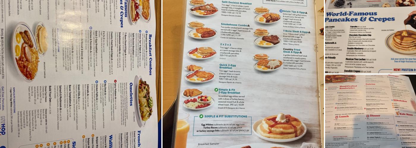 IHOP Menu
