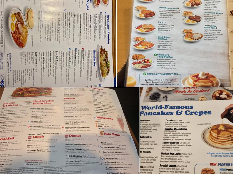 IHOP Menu