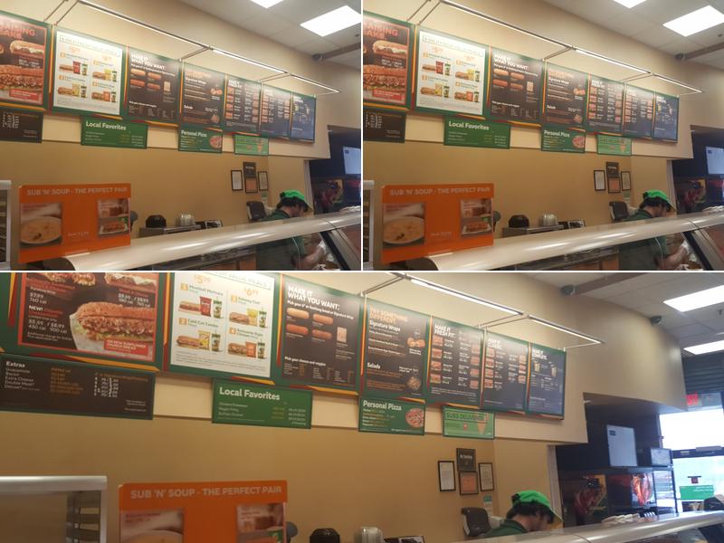 Subway Menu