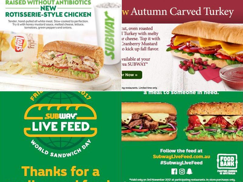 Subway Menu