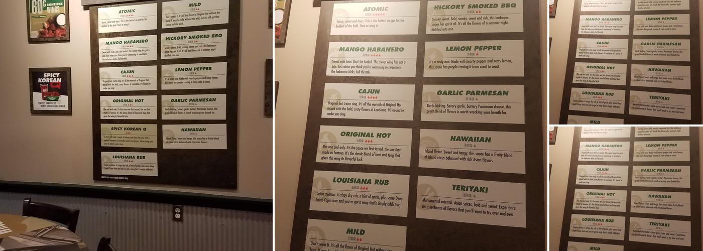 Wingstop Menu