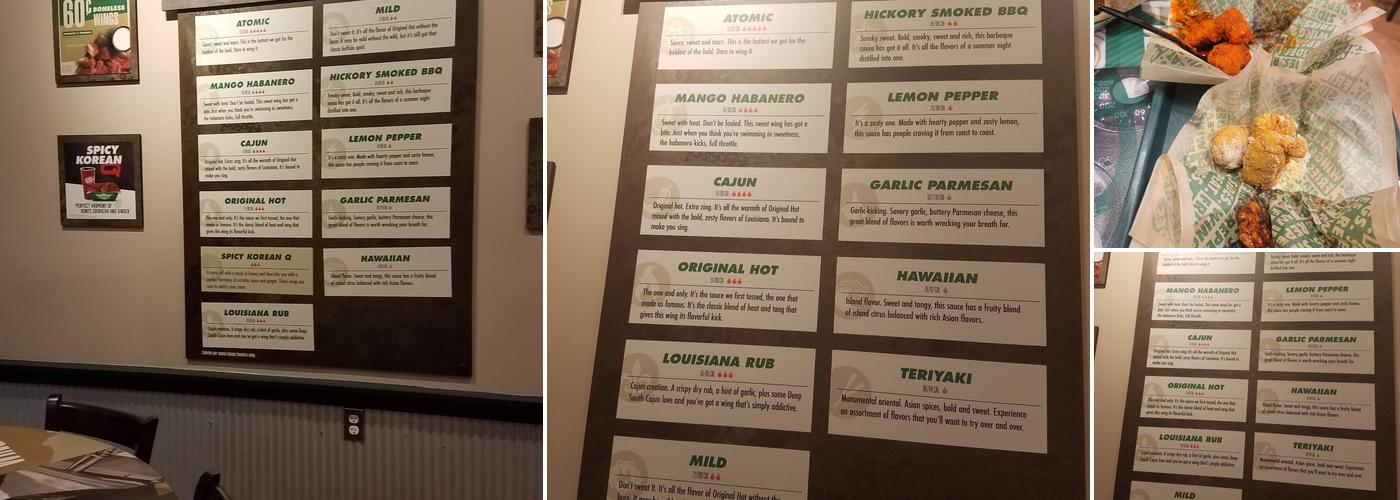 Wingstop Menu