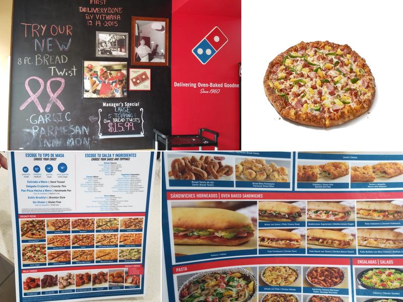 Domino's Pizza Menu