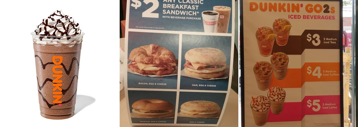 Dunkin' Menu