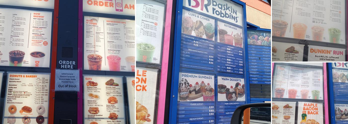 Dunkin' Menu