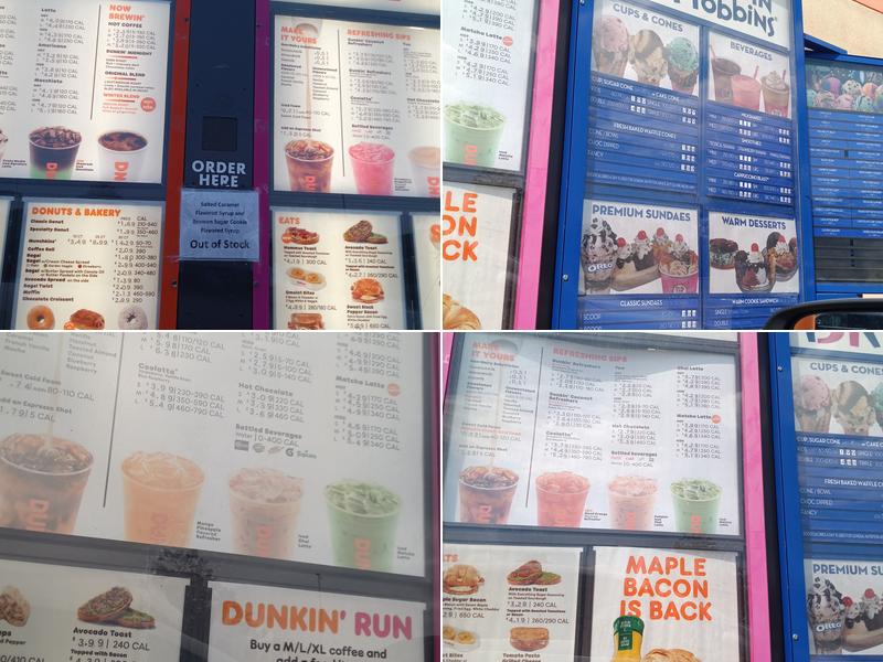 Dunkin' Menu