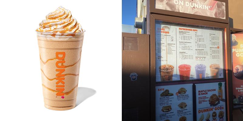 Dunkin' Menu