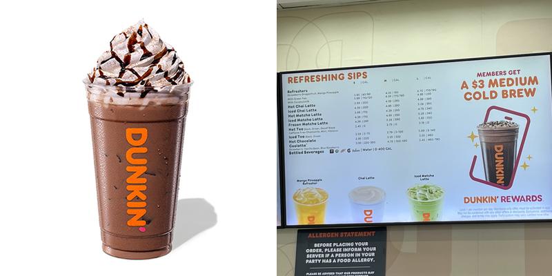 Dunkin' Menu