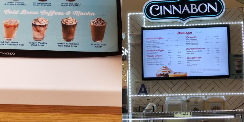Cinnabon Menu