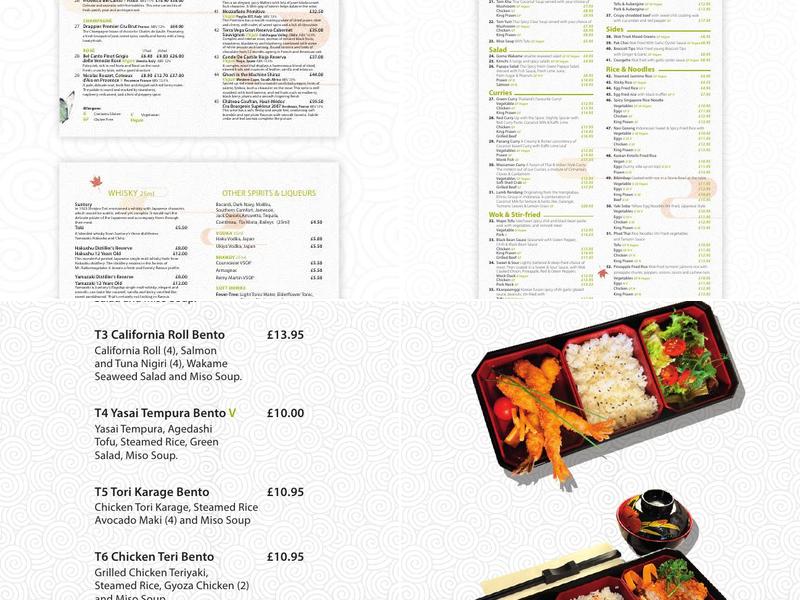 Tanoshii Fusion Menu