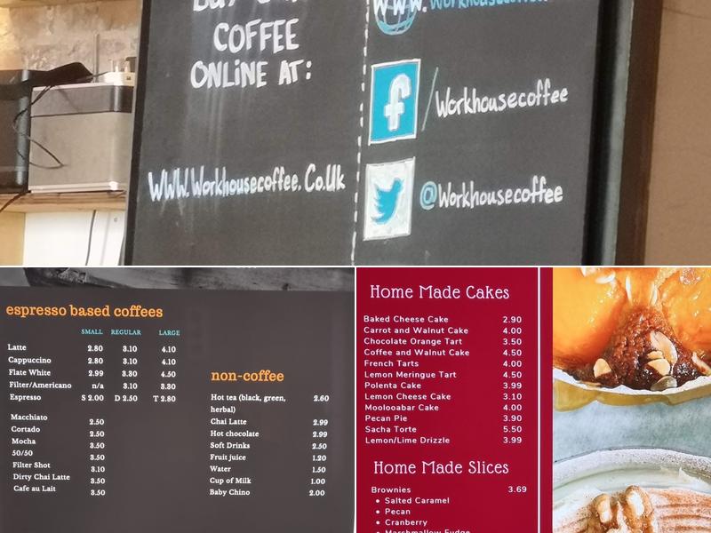 Workhouse Coffee Menu