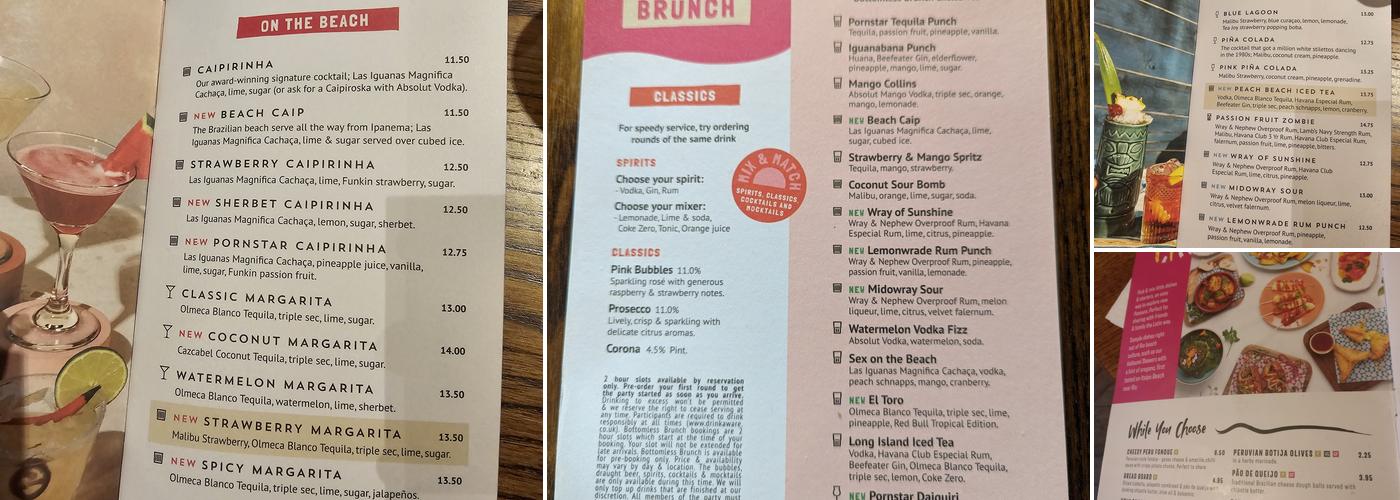 Las Iguanas - Kingston Menu