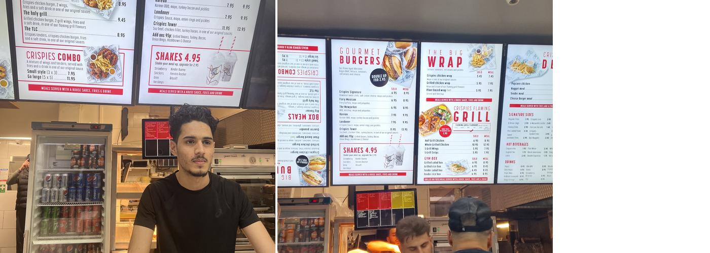 Crispies Harrow Road Menu