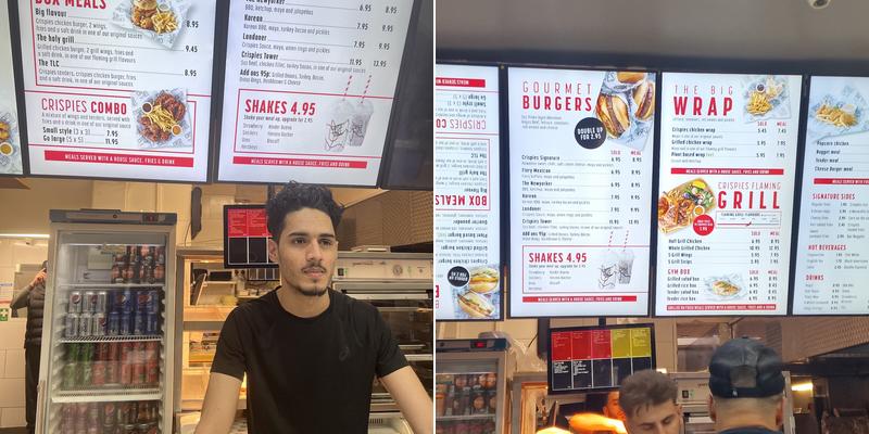 Crispies Harrow Road Menu