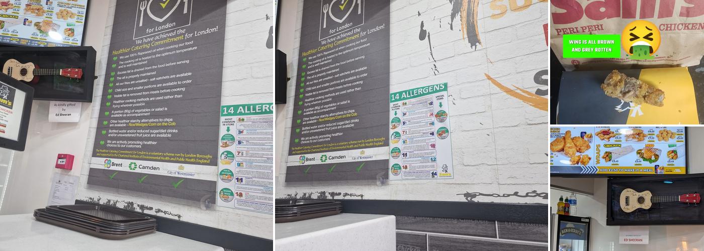 Sam's Chicken, Queens Park Menu