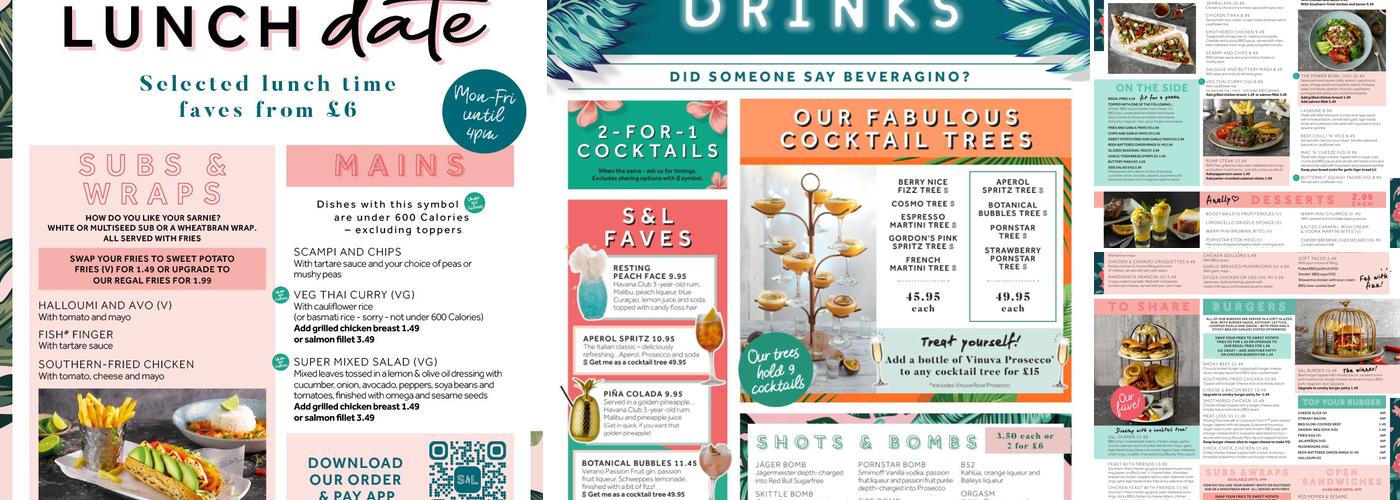 Slug & Lettuce - Sutton Menu