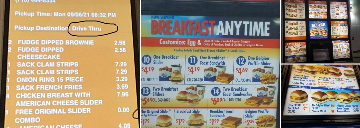 White Castle Menu