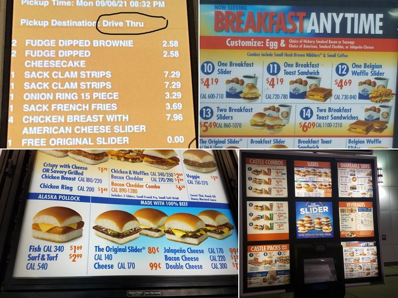 White Castle Menu