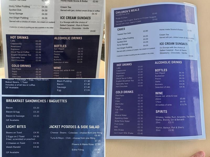 Lakeside Cafe And Bar Menu