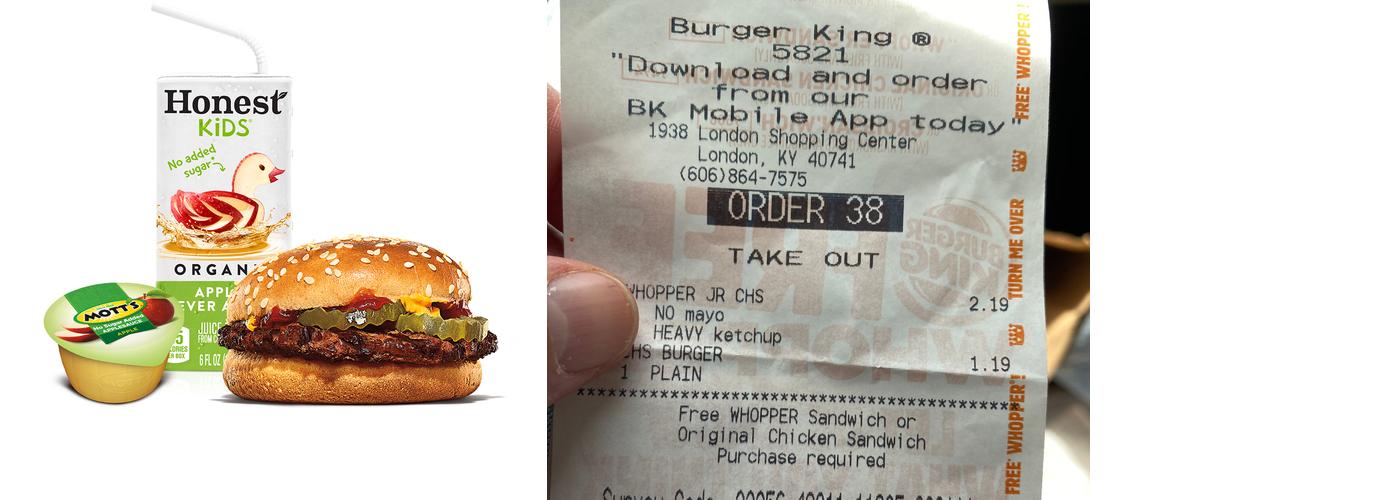 Burger King Menu