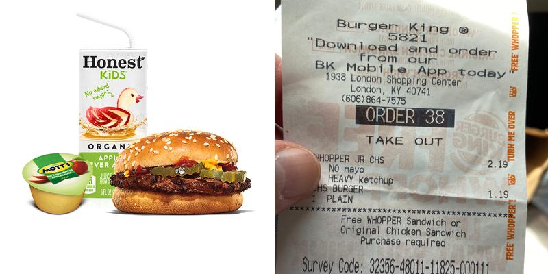 Burger King Menu