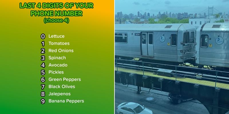 Subway Menu