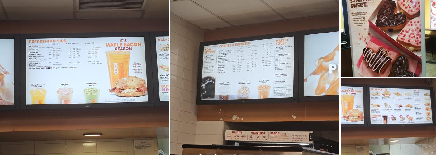 Dunkin' Menu