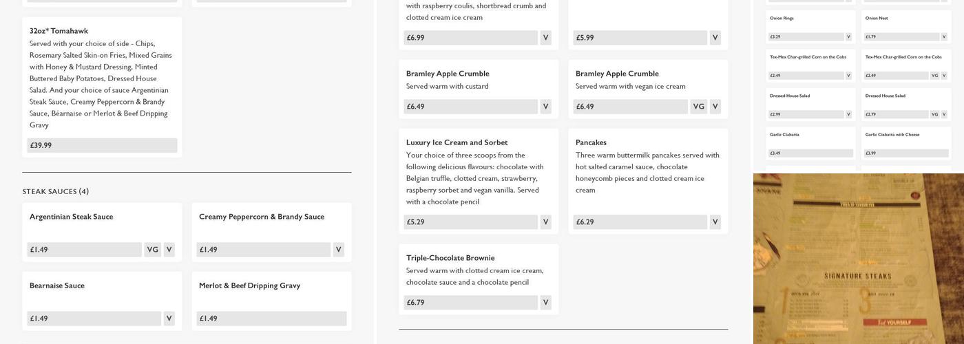 King Rufus - Pub & Grill Menu