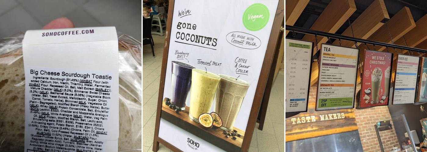 SOHO Coffee Co. Menu