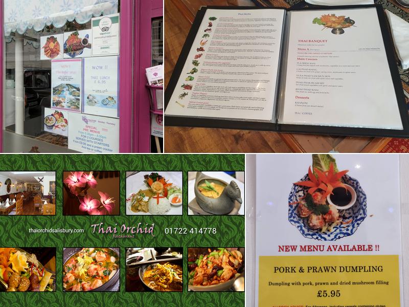 Thai Orchid Menu